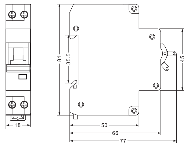 Tamanho ETEK DPN MCB EKM1-40N