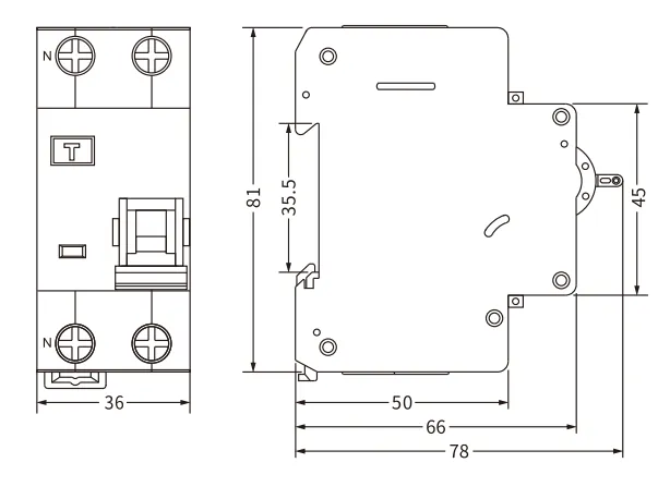 etek rcbo ekl3-40s tamanho
