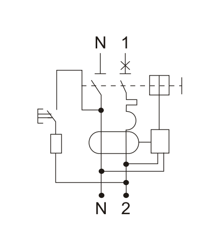 diagrama de circuito etek rcbo ekl3-40s