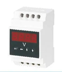 Din Rail AC Amperímetro Voltímetro