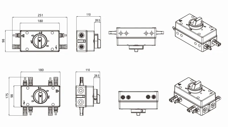 ekd6 el32 renclosure isolador dc 17