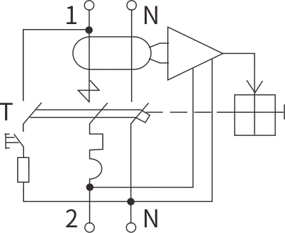 diagrama de circuito etek rcbo ekl3-63