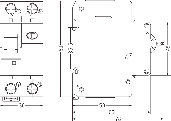 etek rcbo ekl3-40m tamanho