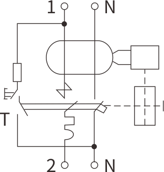 diagrama de circuito etek rcbo ekl3-40m