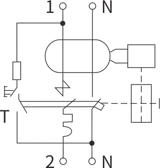 diagrama de circuito etek rcbo ekl3-40m